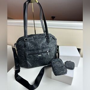 Baggallini Overnight Expandable Crossbody Laptop Tote & Crossbody Phone Case